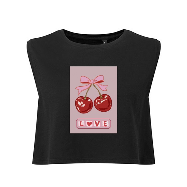 Tričko s potiskem Cherry Love
