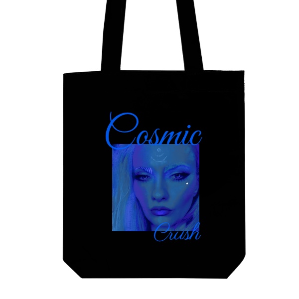 Taška z bio bavlny s potiskem COSMIC CRUSH Not your usual Earth girl Bag